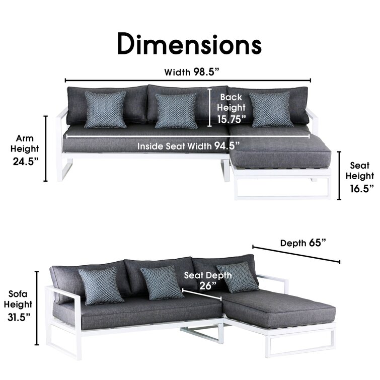 Outdoor sectional metal online frame